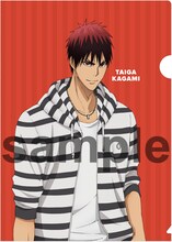 園内で販売される火神大我のクリアファイルセットの1種。(c)藤巻忠俊／集英社・黒子のバスケ製作委員会