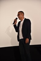 TVドラマ「アカギ」第1話の上映会に出席した福本伸行。