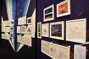 「機動戦士ガンダム展 THE ART OF GUNDAM」会場の様子。