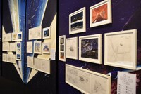 「機動戦士ガンダム展 THE ART OF GUNDAM」会場の様子。