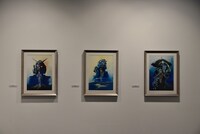 「機動戦士ガンダム展 THE ART OF GUNDAM」会場の様子。