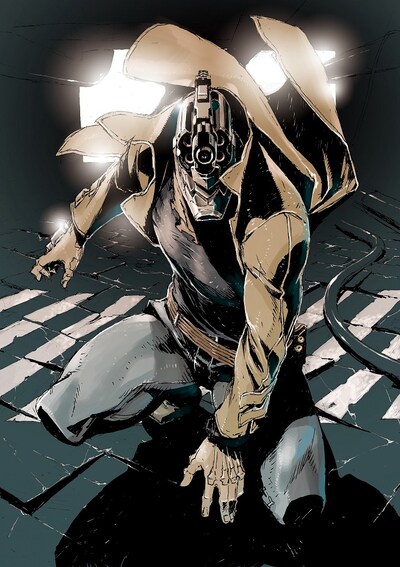 「ノー・ガンズ・ライフ」のビジュアル。(c)カラスマタスク／集英社