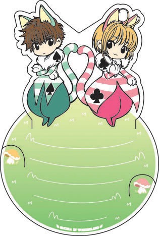 H賞の「しかけ付きメッセージカード&ステッカーセット」の1種。 (c)CLAMP・ShigatsuTsuitachi CO.,LTD./講談社