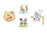 H賞の「しかけ付きメッセージカード&ステッカーセット」のイメージ図。 (c)CLAMP・ShigatsuTsuitachi CO.,LTD./講談社