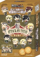 コラボグッズの「ちみキャラ脱出兵団クッキー」。