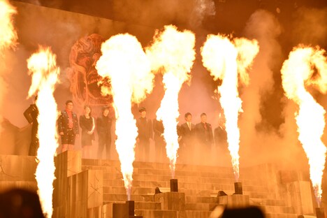 「進撃の巨人 ATTACK ON TITAN」完成披露ジャパンプレミアの様子。