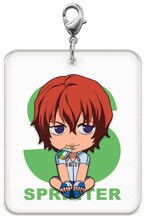 J賞：すいすいスプリンタープレートチャーム（全6種）のうち1種。 (c)渡辺航 (週刊少年チャンピオン) /弱虫ペダルGR製作委員会