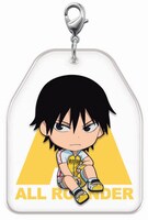 K賞：びゅんびゅんオールラウンダープレートチャーム（全6種）のうち1種。 (c)渡辺航 (週刊少年チャンピオン) /弱虫ペダルGR製作委員会