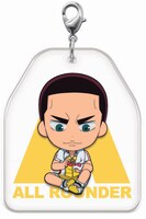 K賞：びゅんびゅんオールラウンダープレートチャーム（全6種）のうち1種。 (c)渡辺航 (週刊少年チャンピオン) /弱虫ペダルGR製作委員会