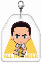 K賞：びゅんびゅんオールラウンダープレートチャーム（全6種）のうち1種。 (c)渡辺航 (週刊少年チャンピオン) /弱虫ペダルGR製作委員会