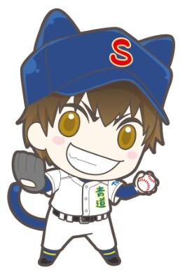 「ダイヤのA」in ナンジャタウンサテライト大宮アルシェ店で展開される、猫耳帽子のイラスト。(c)寺嶋裕二・講談社/「ダイヤのA-SS-」製作委員会・テレビ東京