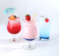 「カフェ&バー CHARACRO feat. 銀魂」のオリジナルドリンクメニュー。(c)空知英秋/集英社・テレビ東京・電通・BNP・アニプレックス