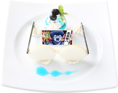 期間限定フード「志村新八のバースデープレート」(c)空知英秋/集英社・テレビ東京・電通・BNP・アニプレックス