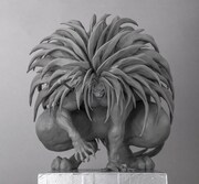 目下製作中の「とらフィギュア」(原型師・大山竜)。(c)藤田和日郎・小学館/うしおととら製作委員会