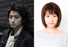 主人公・藤沼悟役の藤原竜也と、ヒロイン・片桐愛梨役の有村架純。