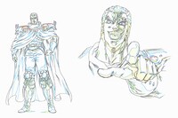 「北斗の拳 イチゴ味」アニメ版のサウザー設定画。 (c)武論尊・原哲夫/NSP 1983,(c)イチゴ味 2015