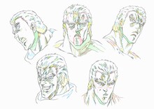 「北斗の拳 イチゴ味」アニメ版のサウザー設定画。 (c)武論尊・原哲夫/NSP 1983,(c)イチゴ味 2015