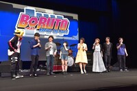 「BORUTO-NARUTO THE MOVIE-」舞台挨拶の様子。