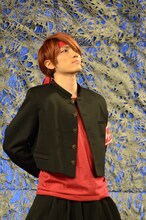 応援団の格好で登場した、伊崎龍次郎演じる神尾アキラ。