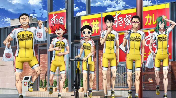 巻ちゃんはチーズ牛丼を応援 弱虫ペダル すき家で熾烈なレース コミックナタリー