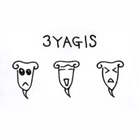 「巻島"3匹のYAGI"Tシャツ」の刺繍デザイン。