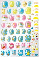 ちゃお9月号に付属する「きらツヤ☆ジェリーネイルシール」の一部。