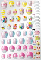 ちゃお9月号に付属する「きらツヤ☆ジェリーネイルシール」の一部。