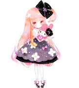 しめ子が手がけたコラボイラスト。「伝えられない想いに胸焦がす、ちょっぴり不器用な女のコ」をイメージ。(c)1976,2015 SANRIO CO.,LTD. (c)しめ子／講談社