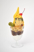 「財前のぜんざい風抹茶白玉パフェ」