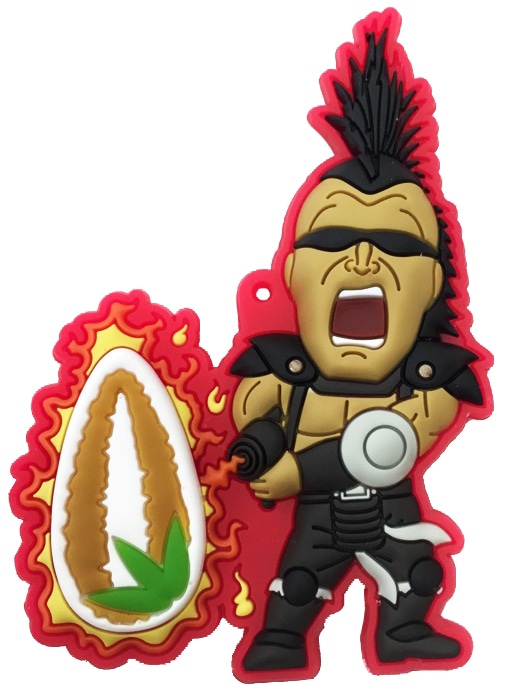 「北斗の拳世紀末ご当地伝説 ラバーマスコット」宮城バージョン。(c)武論尊・原哲夫/NSP 1983