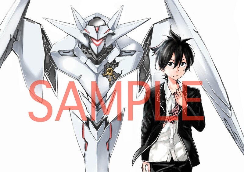 鈴木鈴（GoRA）原作、佐藤ミト漫画、柳瀬敬之メカニックデザイン「誓約のフロントライン」カット