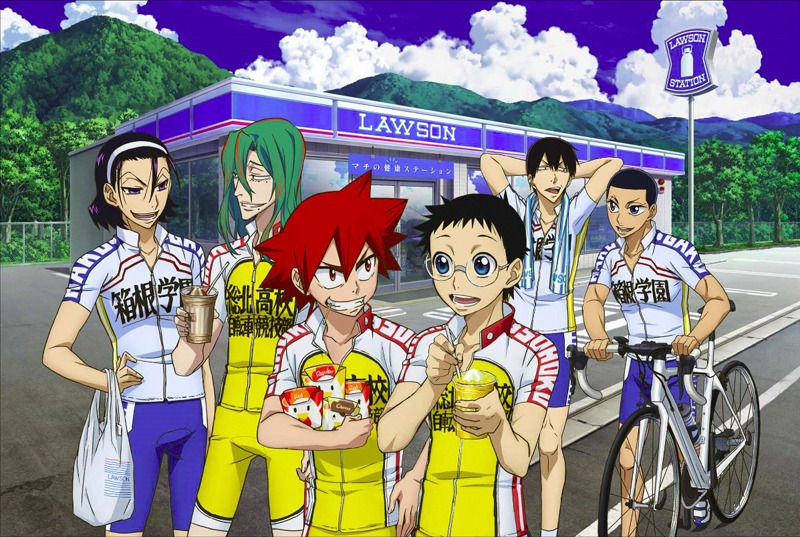 「劇場版 弱虫ペダル」とローソンのキャンペーンビジュアル。(c)渡辺航（週刊少年チャンピオン）/劇場版弱虫ペダル製作委員会