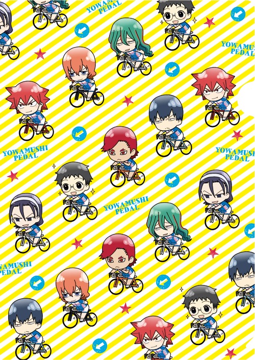 クリアファイルの柄。(c)渡辺航（週刊少年チャンピオン）/劇場版弱虫ペダル製作委員会