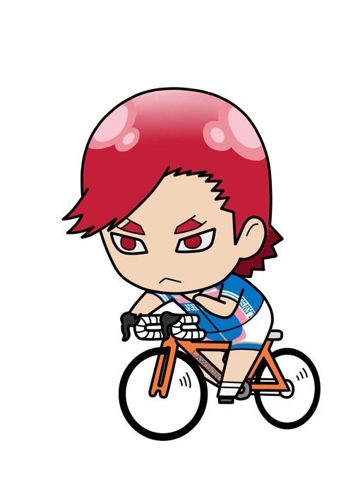 デフォルメされた描き下ろしイラスト[吉本進] (c)渡辺航（週刊少年チャンピオン）/劇場版弱虫ペダル製作委員会