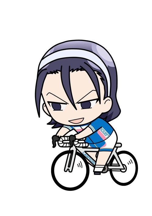 デフォルメされた描き下ろしイラスト[東堂尽八] (c)渡辺航（週刊少年チャンピオン）/劇場版弱虫ペダル製作委員会