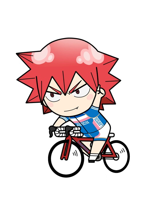 デフォルメされた描き下ろしイラスト[鳴子章吉] (c)渡辺航（週刊少年チャンピオン）/劇場版弱虫ペダル製作委員会
