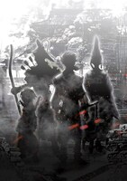 「牙狼 –紅蓮ノ月-」のティザービジュアル。