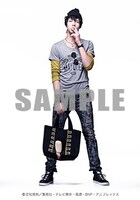 会場にてプレゼントされる、土方十四郎に扮装したモデルのブロマイド。