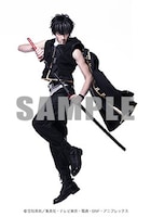 会場にてプレゼントされる、土方十四郎に扮装したモデルのブロマイド。