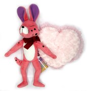 ぬいぐるみセット・リボンハートクッション付きの「しまっちゃうおじさんぬいぐるみハートリボンセット」。(c)いがらしみきお／竹書房