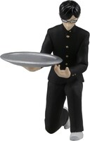 「坂本ですが？スタイリッシュコレクション」より「あなたの大切なものを置いてください（クリップ置き））」。第5話「パシリスト坂本」で、パシリをさせられても買ったランチパックをきれいにお盆に盛り付けて出す様子を再現。発売元：株式会社タカラトミーアーツ (C)2013 Nami Sano