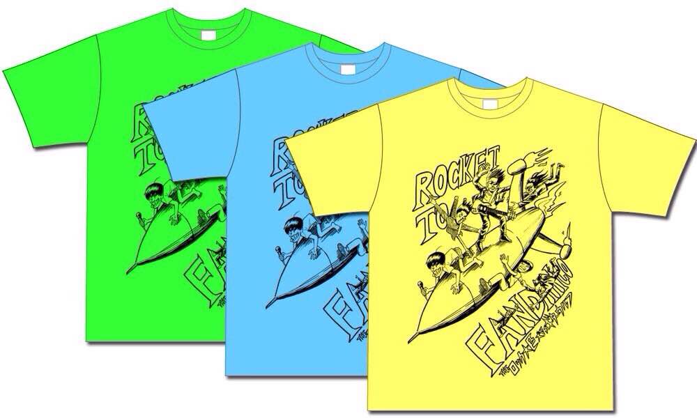 榎屋克優のTシャツ、THEロック大臣ズ×ギターウルフ2マンの来場者全員に