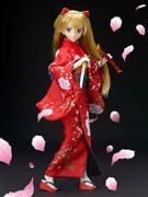 「式波・アスカ・ラングレーと日本刀」約27cm。