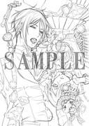 枢やな描き下ろし複製原画のラフ。(c)Yana Toboso/SQUARE ENIX