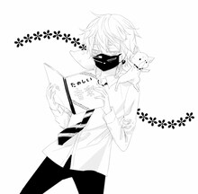 鳴狐のイラスト。(c)仲野えみこ/白泉社