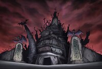 「DD北斗の拳2」の学園外観。