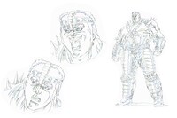 「北斗の拳 イチゴ味」アニメ版のフドウ設定画。 (c)武論尊・原哲夫/NSP 1983,(c)イチゴ味 2015