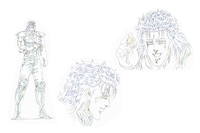 「北斗の拳 イチゴ味」アニメ版のレイ設定画。 (c)武論尊・原哲夫/NSP 1983,(c)イチゴ味 2015