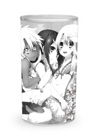 先行販売アイテムの「イリヤ・美遊・クロエ グラス」表面。