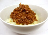 フードメニュー「ひろやまひろ☆のなめ茸ご飯」。